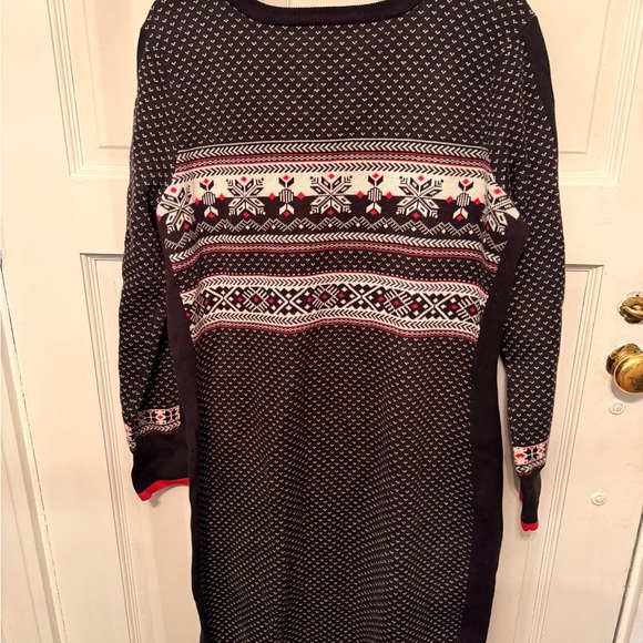 Hanna Andersson Black and Red Long Sleeve Dress - Picture 3 of 3